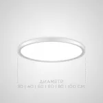 Потолочный светильник EXTRASLIM D50 Black от ImperiumLoft