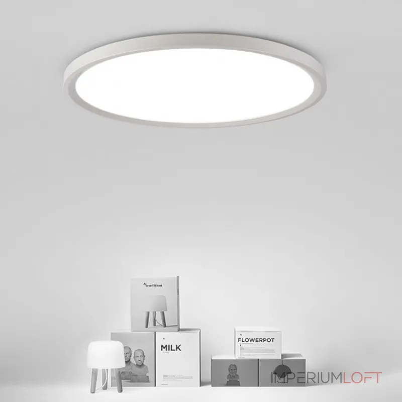 Потолочный светильник EXTRASLIM D50 Black от ImperiumLoft