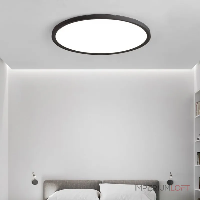 Потолочный светильник EXTRASLIM D50 Black от ImperiumLoft