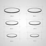 Потолочный светильник EXTRASLIM D50 Black от ImperiumLoft