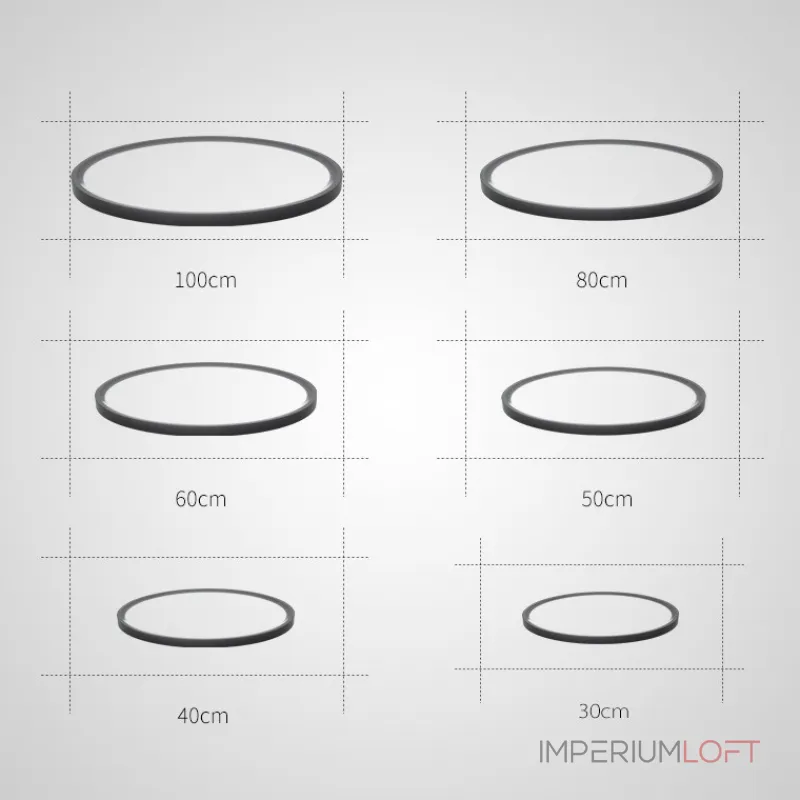 Потолочный светильник EXTRASLIM D50 Black от ImperiumLoft