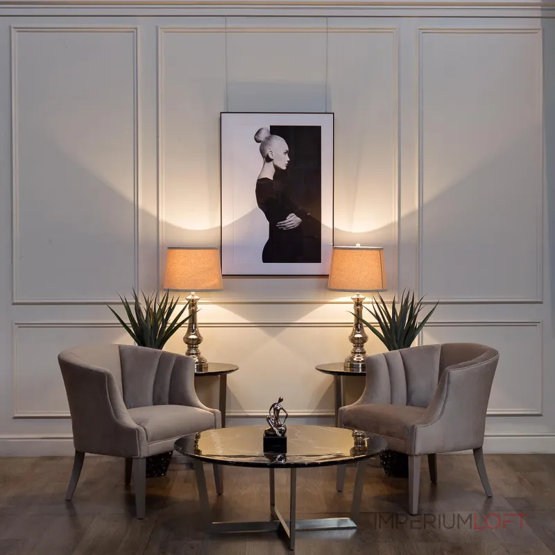 Стол журнальный черный (искусственный мрамор) 33FS-CT2029-BS от ImperiumLoft Стол журнальный черный (искусственный мрамор) 33FS-CT2029-BS от ImperiumLoft