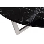 Стол журнальный черный (искусственный мрамор) 33FS-CT2029-BS от ImperiumLoft