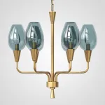 Подвесная дизайнерская люстра Viola 6 Синий от ImperiumLoft