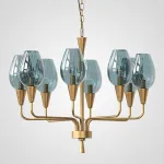 Подвесная дизайнерская люстра Viola 8 Синий от ImperiumLoft