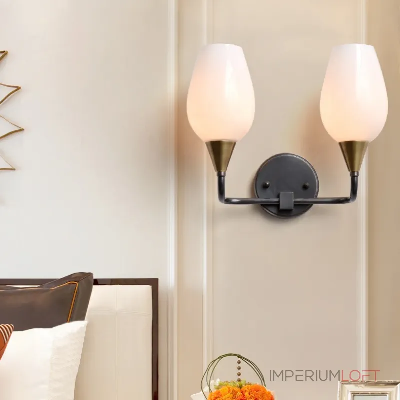 Настенное бра VIOLA MILK WALL 2 от ImperiumLoft