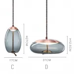 Подвесной светильник WICK A Янтарный от ImperiumLoft