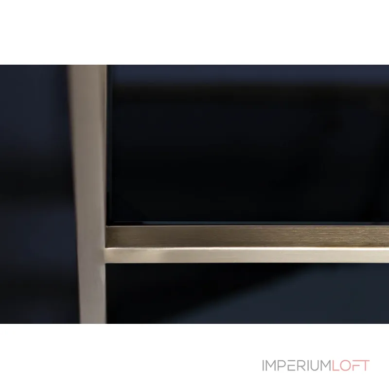 Стеллаж с черным стеклом (золотой) 46AS-SH1452-GOLD от ImperiumLoft Стеллаж с черным стеклом (золотой) 46AS-SH1452-GOLD от ImperiumLoft