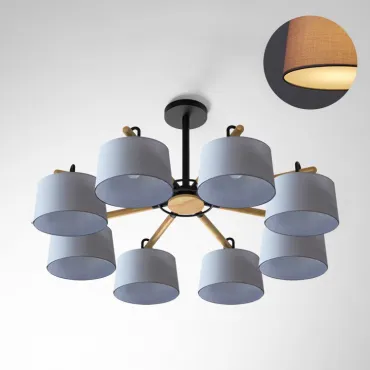 Потолочная люстра EVEN 8 Gray