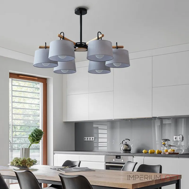 Потолочная люстра EVEN 6 Gray