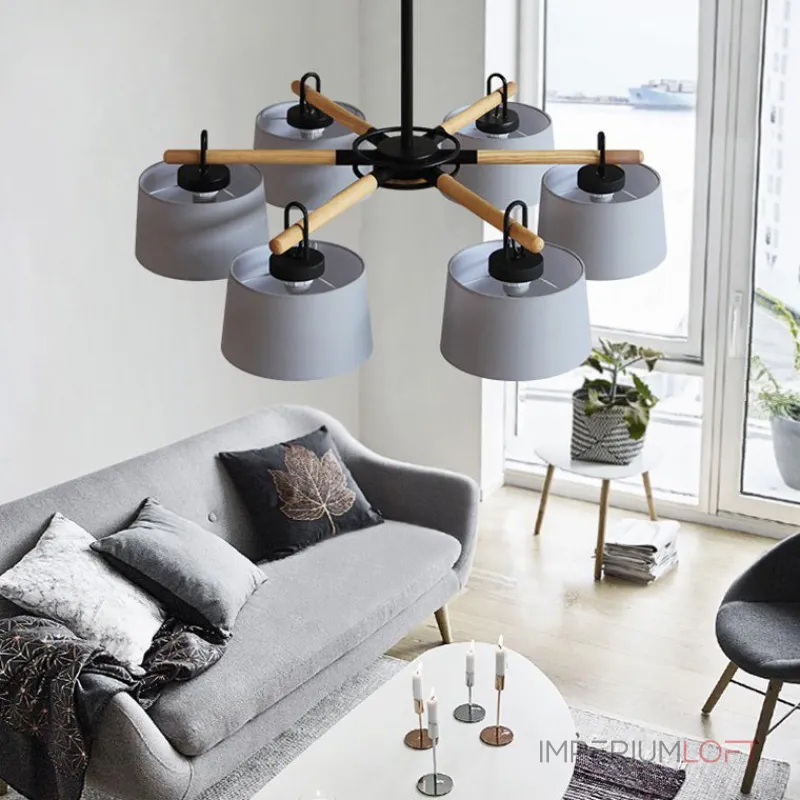 Потолочная люстра EVEN 6 Gray