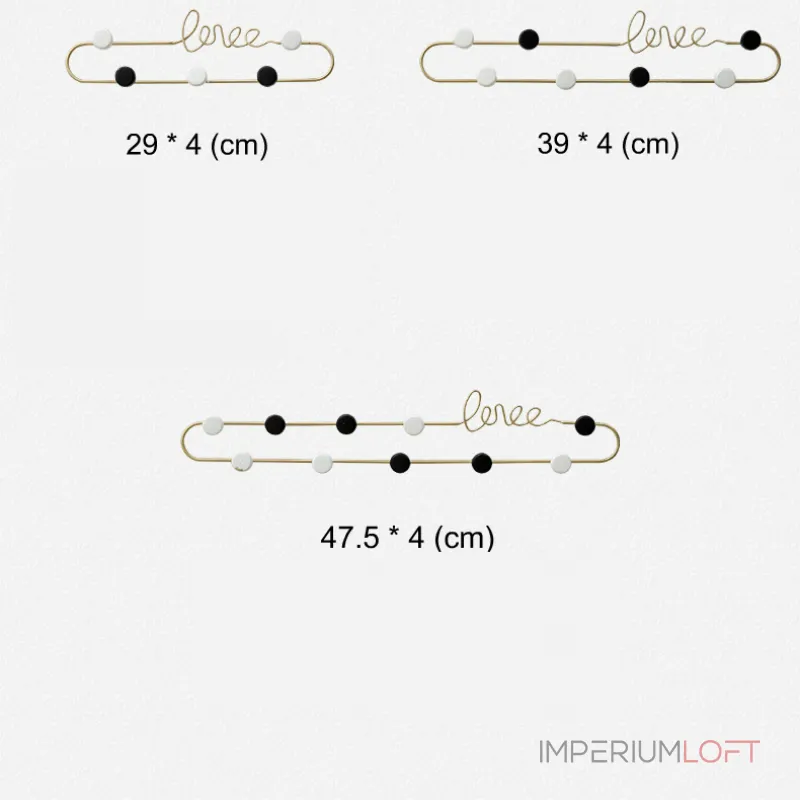 Дизайнерская вешалка в прихожую LaLume-KKK00112 от ImperiumLoft