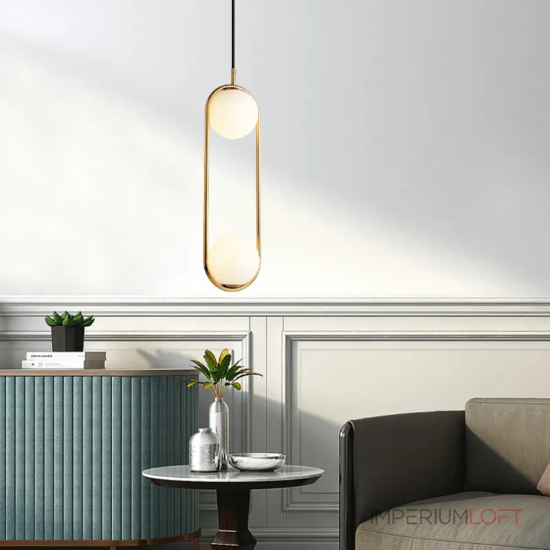 Подвесной светильник HOOP DUO Бронза от ImperiumLoft