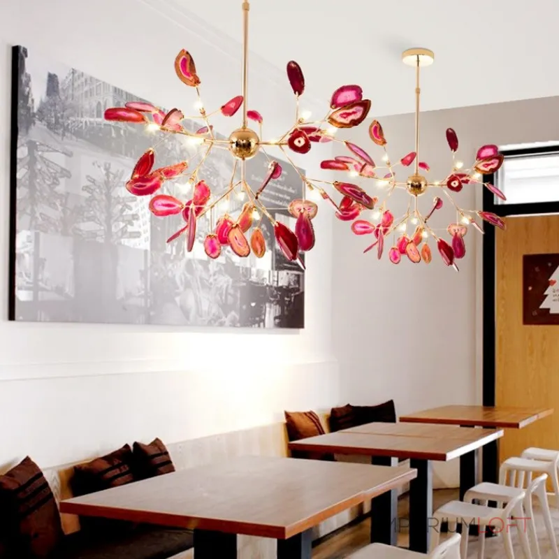 Подвесная люстра AGATE D60 Green от ImperiumLoft