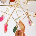 Подвесная люстра AGATE D60 Green от ImperiumLoft