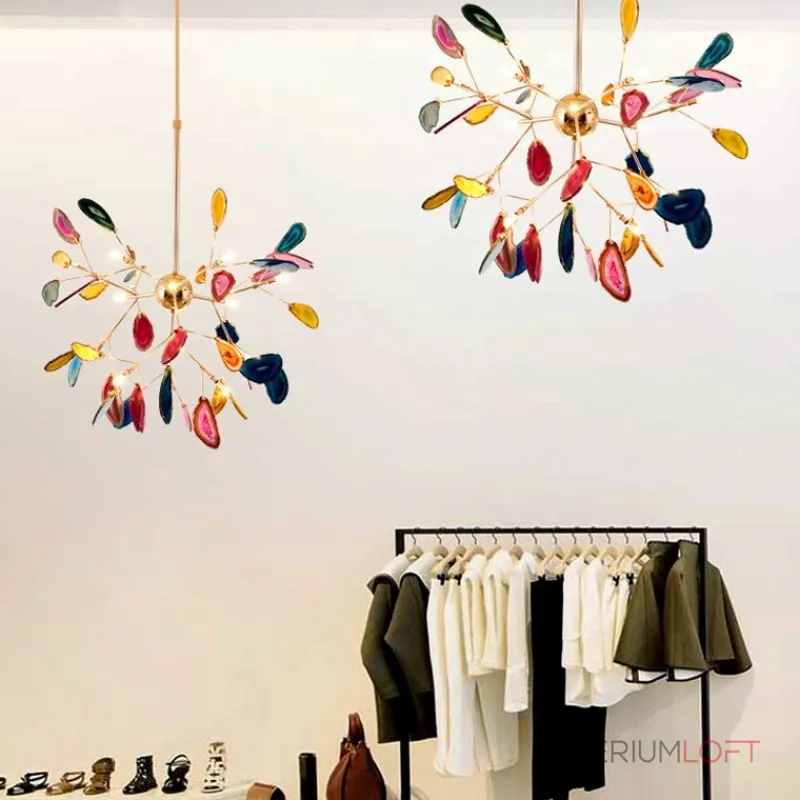 Подвесная люстра AGATE D60 Green от ImperiumLoft