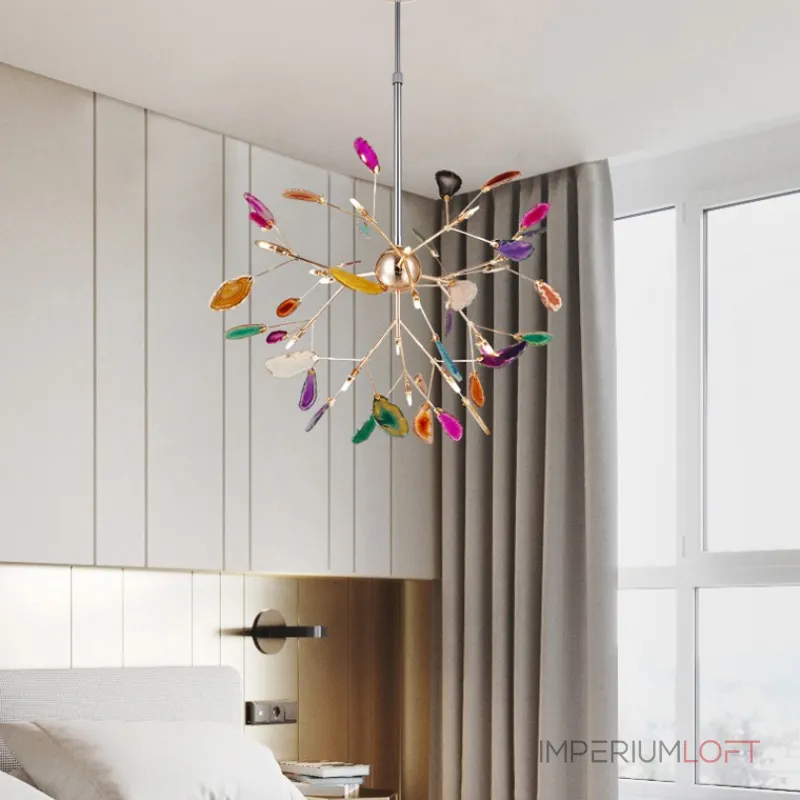 Подвесная люстра AGATE D60 Green от ImperiumLoft