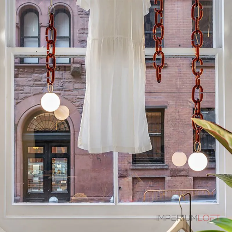Подвесной светильник CHAIN КРАСНЫЙ от ImperiumLoft