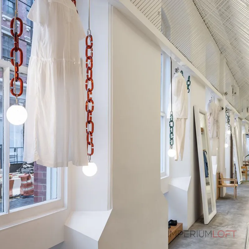 Подвесной светильник CHAIN КРАСНЫЙ от ImperiumLoft