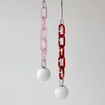 Подвесной светильник CHAIN РОЗОВЫЙ от ImperiumLoft