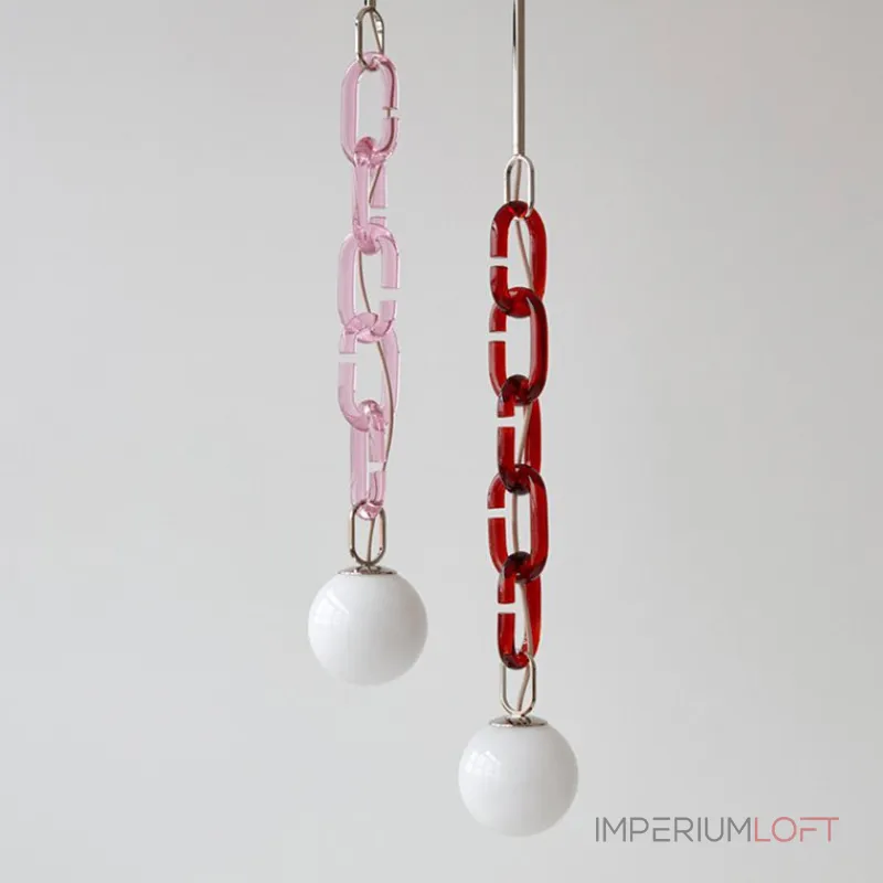 Подвесной светильник CHAIN РОЗОВЫЙ от ImperiumLoft