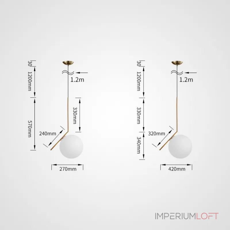Подвесной светильник STEM от ImperiumLoft