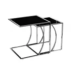 Стол журнальный приставной серебряный 13RXNT5076M-SILVER от ImperiumLoft