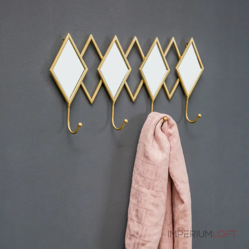 Дизайнерская вешалка зеркало в прихожую LaLume-KKK00109 от ImperiumLoft