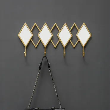 Дизайнерская вешалка зеркало в прихожую LaLume-KKK00109