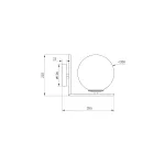 Бра Шар K2KW-825BR от ImperiumLOFT от ImperiumLoft
