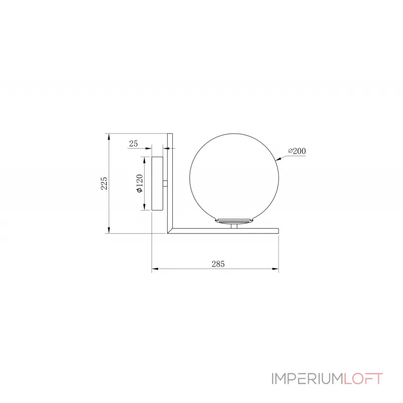 Бра Шар K2KW-825BR от ImperiumLOFT от ImperiumLoft Бра Шар K2KW-825BR от ImperiumLOFT от ImperiumLoft