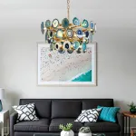 Подвесная люстра AGATE D70 Blue от ImperiumLoft