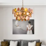 Подвесная люстра AGATE D70 Blue от ImperiumLoft