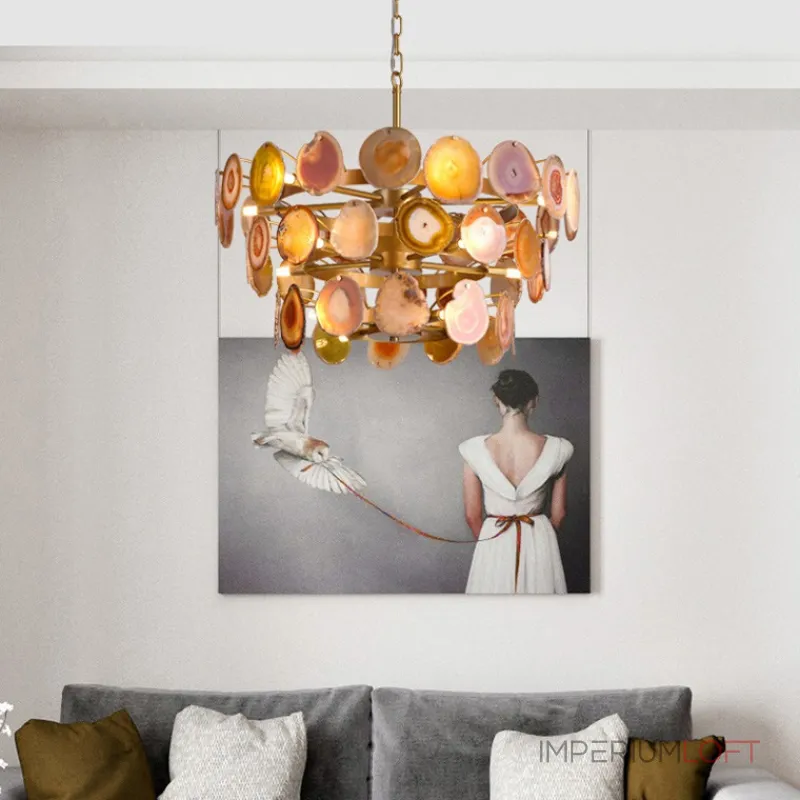 Подвесная люстра AGATE D70 Blue от ImperiumLoft