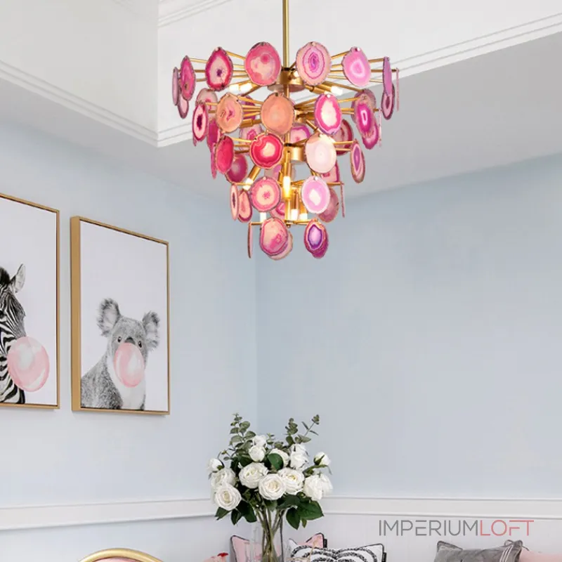 Подвесная люстра AGATE D70 Blue от ImperiumLoft