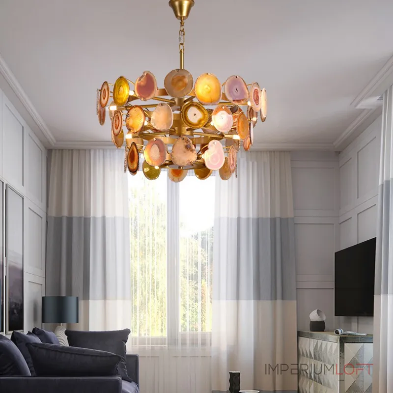 Подвесная люстра AGATE D70 Blue от ImperiumLoft