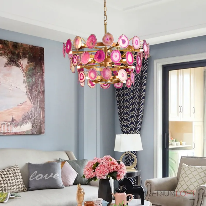 Подвесная люстра AGATE D70 Blue от ImperiumLoft