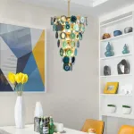 Подвесная люстра AGATE D70 Blue от ImperiumLoft