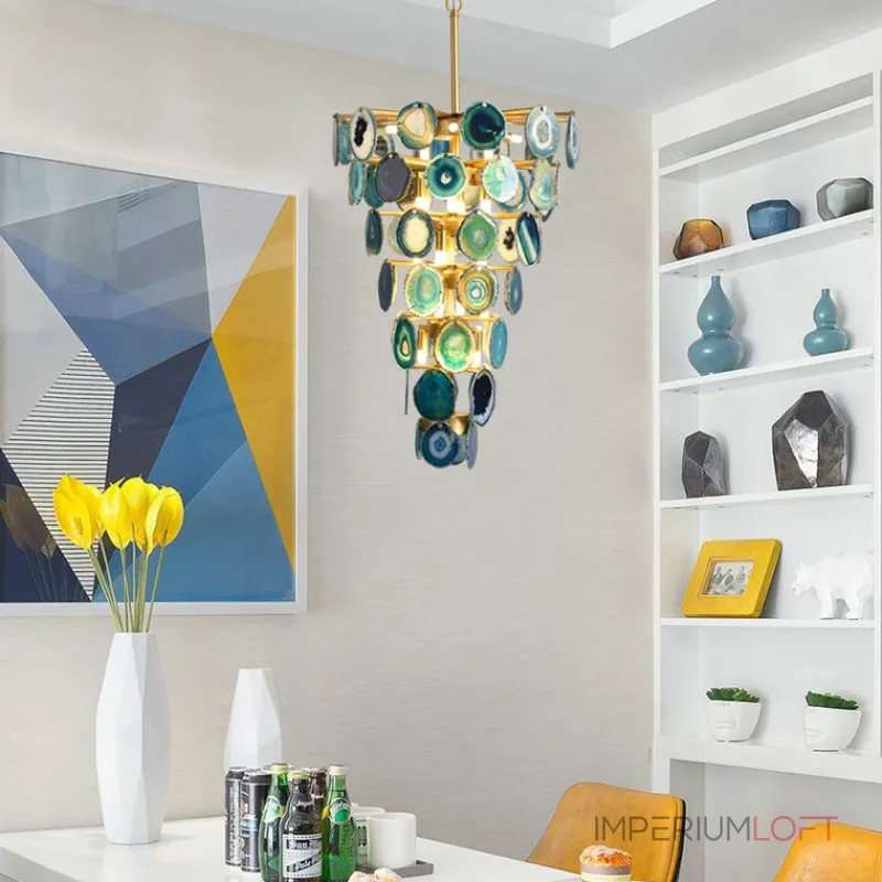 Подвесная люстра AGATE D70 Blue от ImperiumLoft