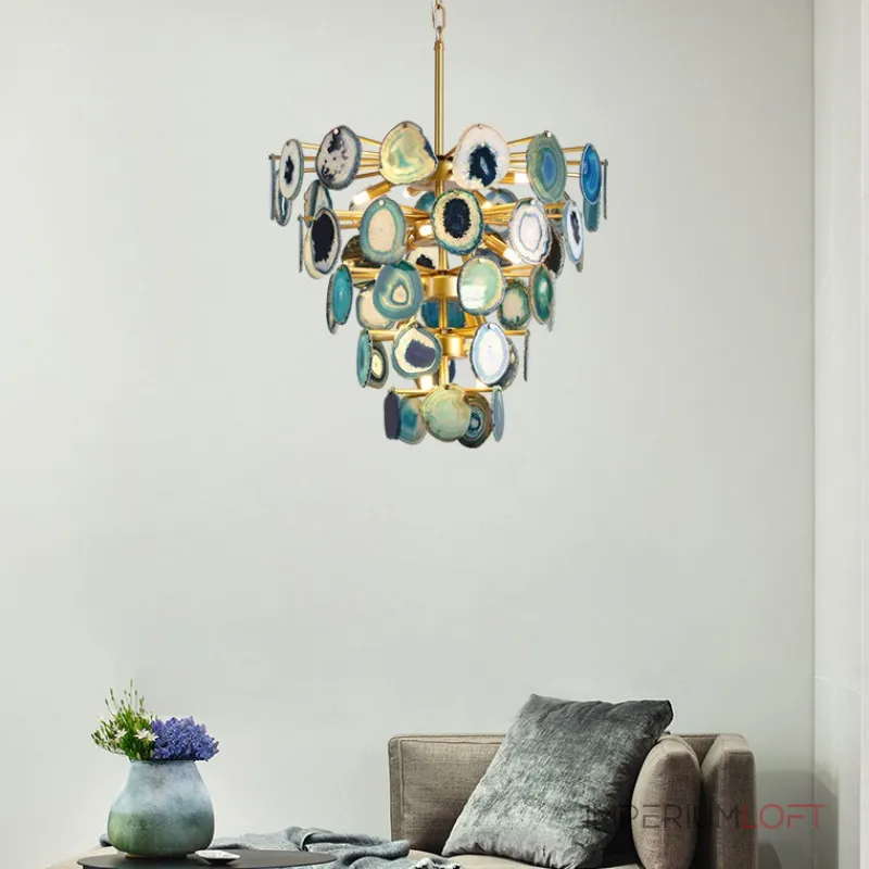 Подвесная люстра AGATE D70 Blue от ImperiumLoft