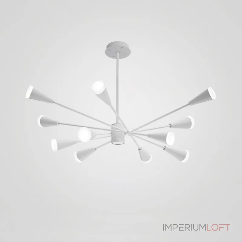 Люстра на штанге MILTON 12 Черный