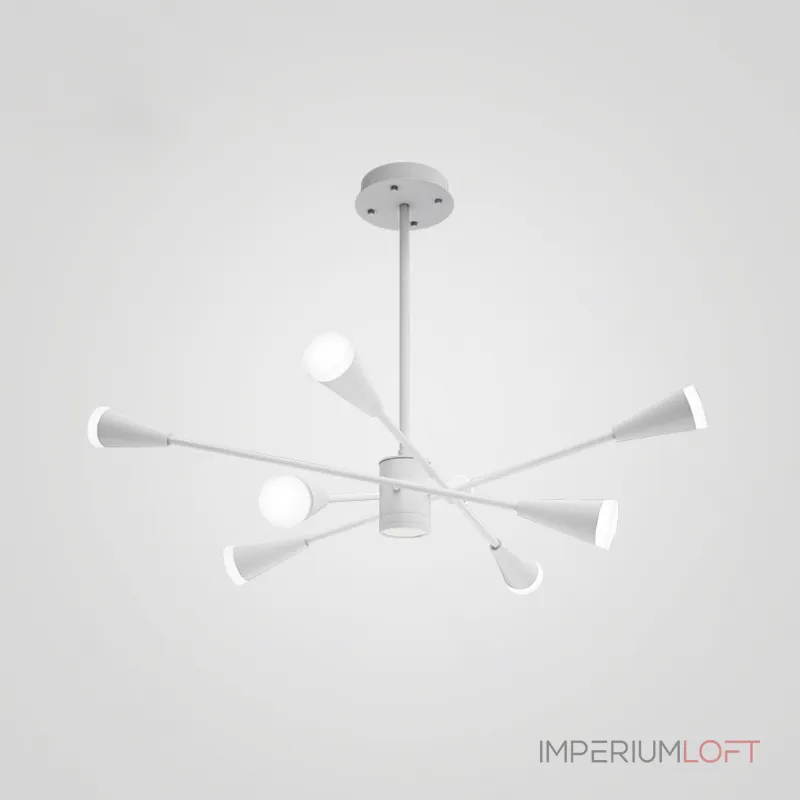 Люстра на штанге MILTON 12 Черный