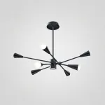 Люстра на штанге MILTON 12 Черный