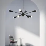 Люстра на штанге MILTON 12 Черный