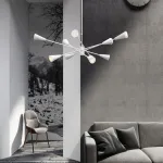 Люстра на штанге MILTON 12 Черный