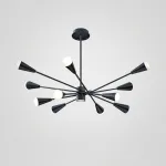 Люстра на штанге MILTON 12 Черный