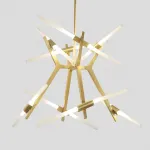 Подвесная люстра ANDES 16 Латунь от ImperiumLoft