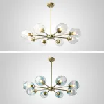 Люстра на штанге MARINE B 8 Black/Blue от ImperiumLoft