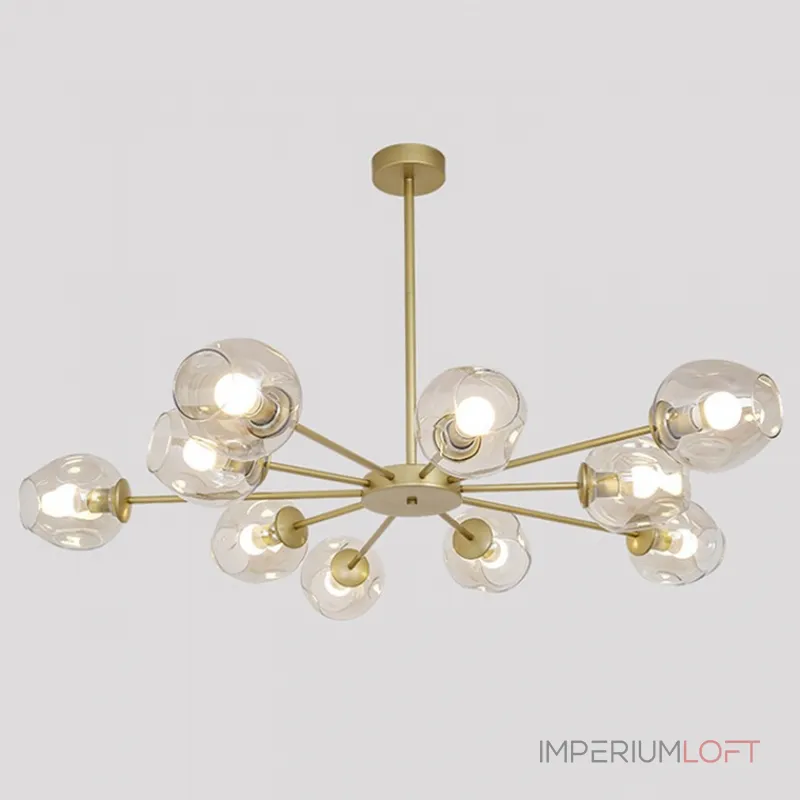 Люстра на штанге MARINE B 8 Black/Blue от ImperiumLoft