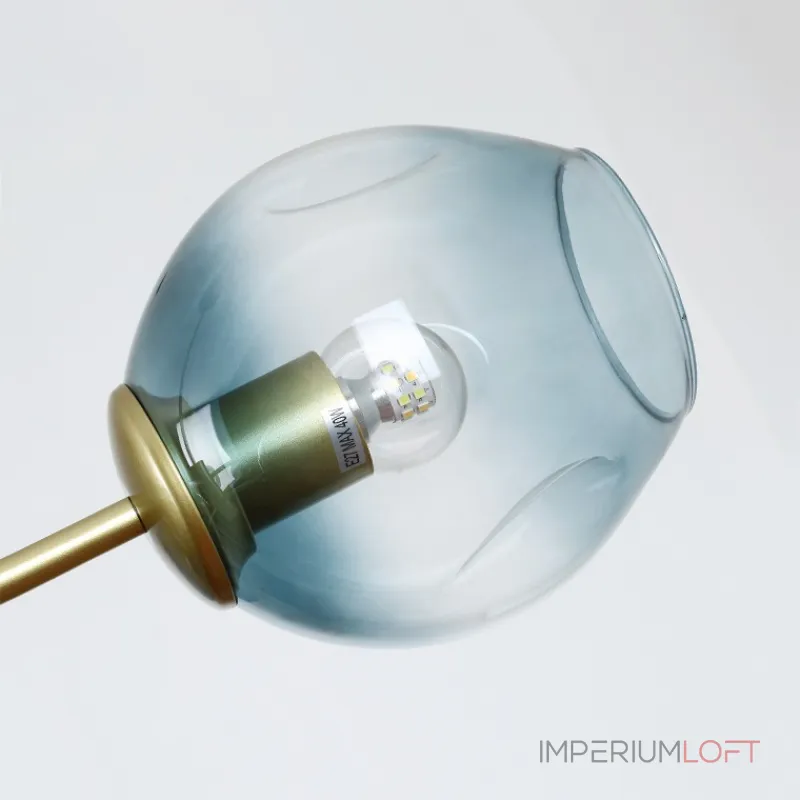 Люстра на штанге MARINE D104 12 lamps Black/Blue от ImperiumLoft